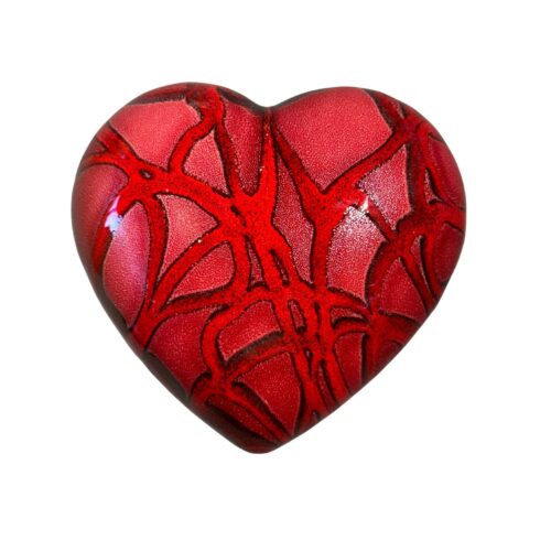 Crea87 CUOR'E' Oggetto decorativo - rosso striato