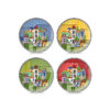 Egan PAESE MIO Set 4 piatti dessert assortiti 19cm