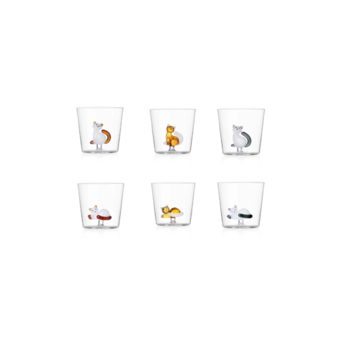 Ichendorf TABBY CAT Set 6 bicchieri assortiti