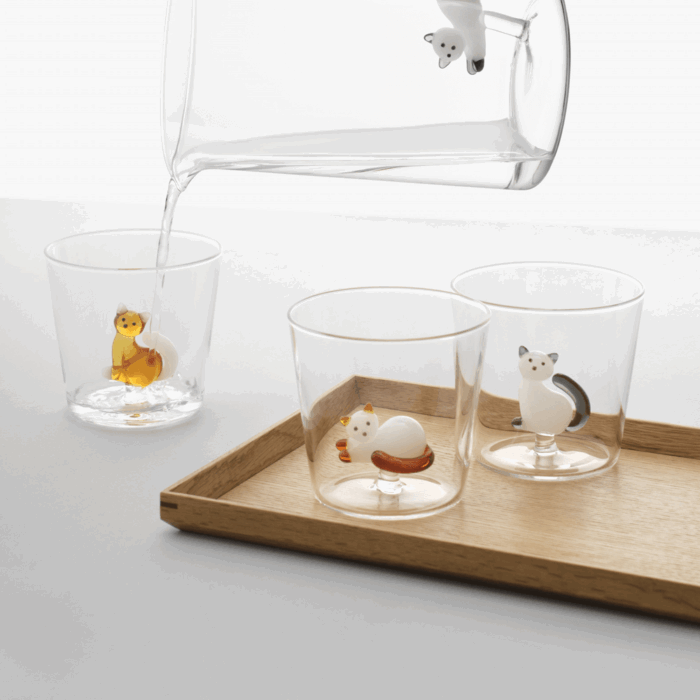 Ichendorf TABBY CAT Set 6 bicchieri assortiti