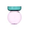 Ichendorf Vaso sferico piccolo petrolio-rosa