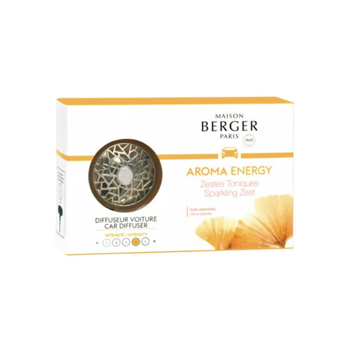 Maison Berger AROMA ENERGY diffusore auto + 1 ricarica