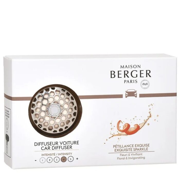 Maison Berger CANNELO PETILLANCE EXQUISE diffusore auto + 1 ricarica