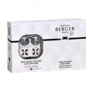 Maison Berger COSY MUSC COCOON diffusore auto + 1 ricarica