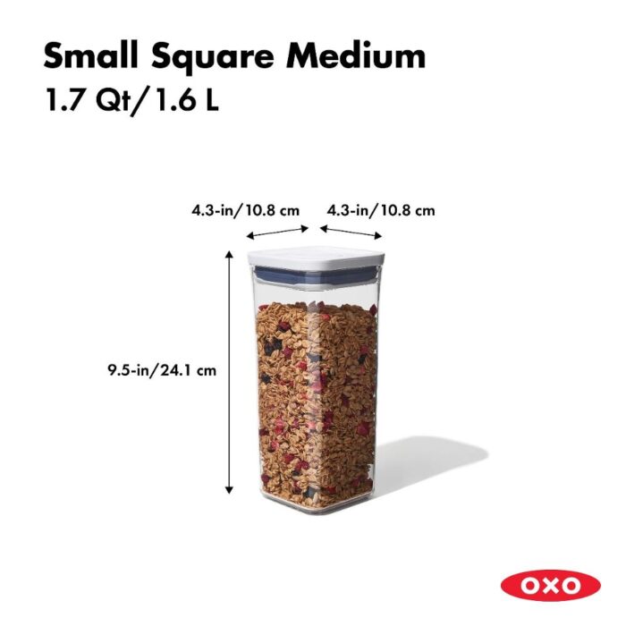 Oxo POP CONTAINER QUADRATO contenitore 1,6L