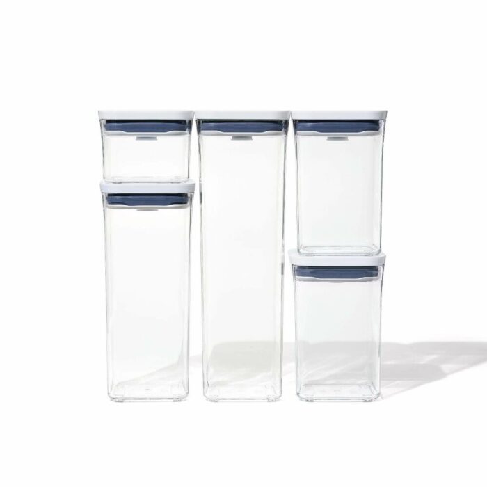 oxo-pop-container-set-5-contenitori-ermetici-impilabili-6.jpg Oxo POP CONTAINER Set 5 contenitori ermetici impilabili