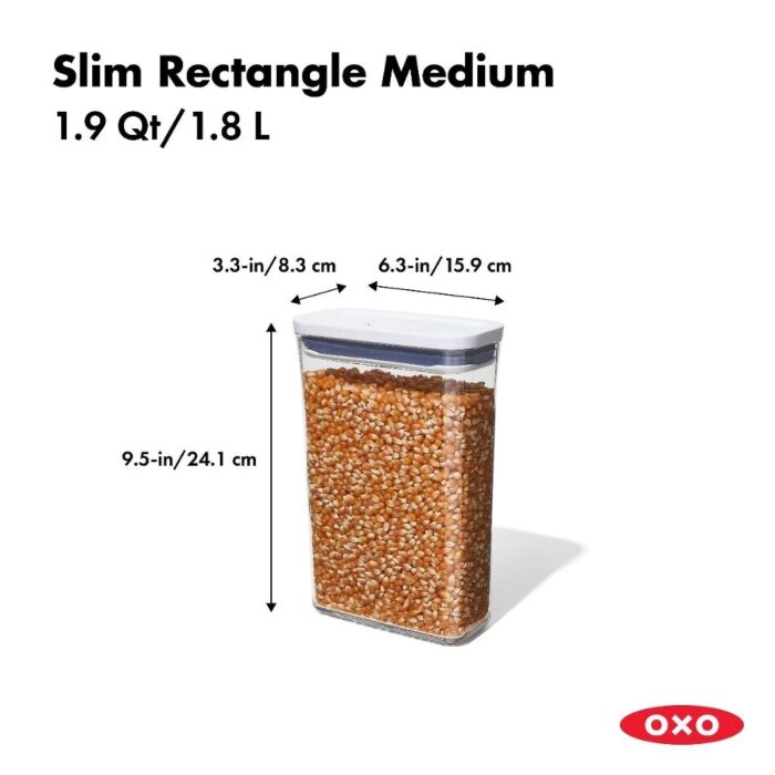 Oxo POP CONTAINER SLIM RETTANGOLARE contenitore 1,8L