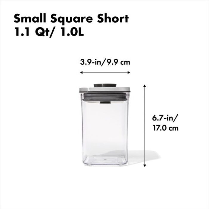 Oxo STEEL POP CONTAINER QUADRATO contenitore 1L