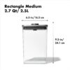 Oxo STEEL POP CONTAINER RETTANGOLARE contenitore 2,6L