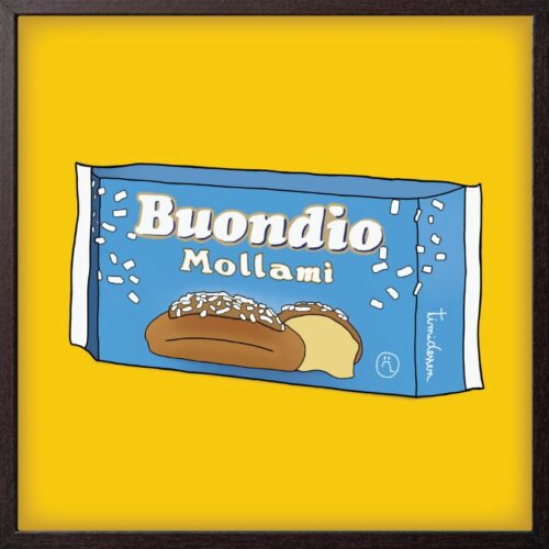 Timidessen Poster "Buondio mollami" cm 20x20