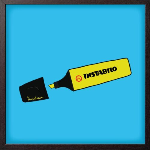 Timidessen Poster "Instabilo" cm 20x20