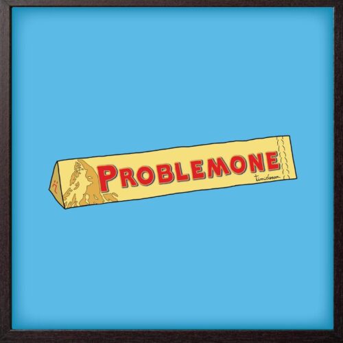 Timidessen Poster "Problemone" cm 20x20