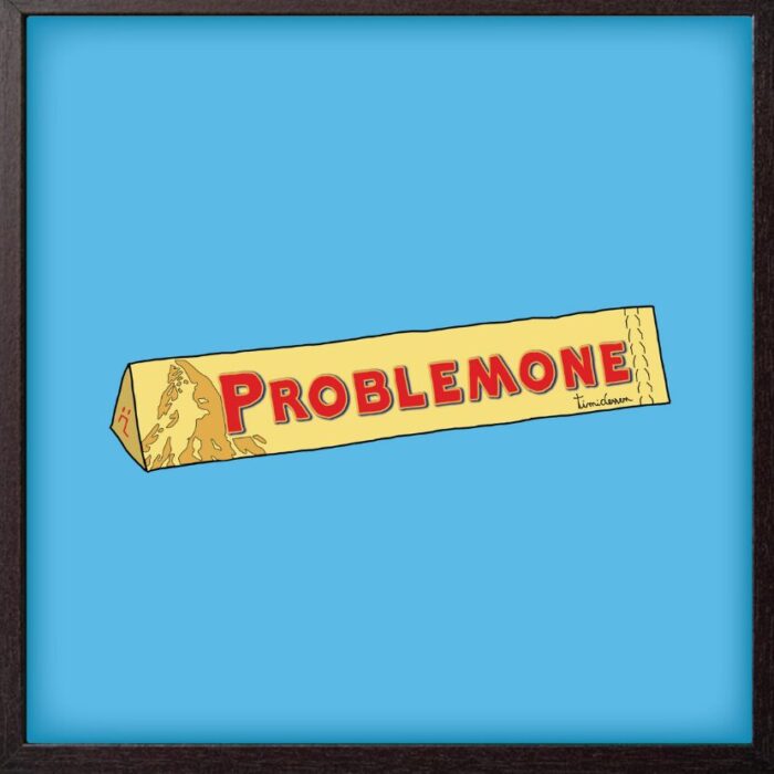 Timidessen Poster "Problemone" cm 20x20