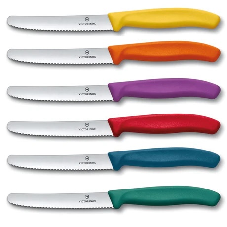 Victorinox SWISS CLASSIC Set 6 coltelli tavola in colori assortiti