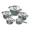 zwilling-pure-set-pentole-5-pezzi-4-coperchi-verde-1.jpg Zwilling PURE Set pentole 5 pezzi + 4 coperchi - verde
