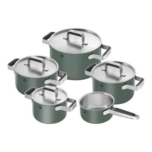 Zwilling PURE Set pentole 5 pezzi + 4 coperchi - verde
