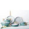 Greenpan PADOVA Set 2 padelle 26+30cm - smokey sky blue