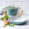 Greenpan PADOVA Set 2 padelle 26+30cm - smokey sky blue