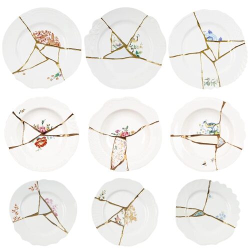 seletti-kintsugi-kit-piatti-per-6-persone-18-pezzi-bianco-multicolore-1.jpg Seletti KINTSUGI Kit piatti per 6 persone, 18 pezzi - bianco/multicolore