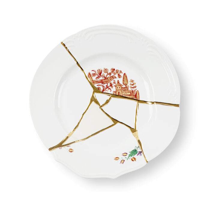 seletti-kintsugi-piatto-piano-275cm-nr.1-bianco-multicolore-1.jpg Seletti KINTSUGI Piatto piano 27,5cm nr.1 - bianco/multicolore