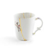 Seletti KINTSUGI Tazza Mug in porcellana ø8,5 nr.3 - bianco/multicolore