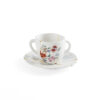 Seletti KINTSUGI Tazzina caffè con piattino nr.1 - bianco/multicolore