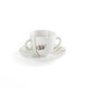 Seletti KINTSUGI Tazzina caffè con piattino nr.1 - bianco/multicolore