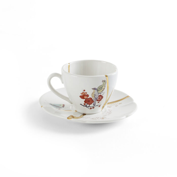 seletti-kintsugi-tazzina-caffe-con-piattino-nr.2-bianco-multicolore-1.jpg Seletti KINTSUGI Tazzina caffè con piattino nr.2 - bianco/multicolore