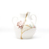 Seletti KINTSUGI Vaso in porcellana 18x16xh19cm - bianco/multicolore