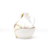 Seletti KINTSUGI Vaso in porcellana 18x16xh19cm - bianco/multicolore