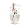 Seletti KINTSUGI Vaso in porcellana 19x16xh32cm - bianco/multicolore