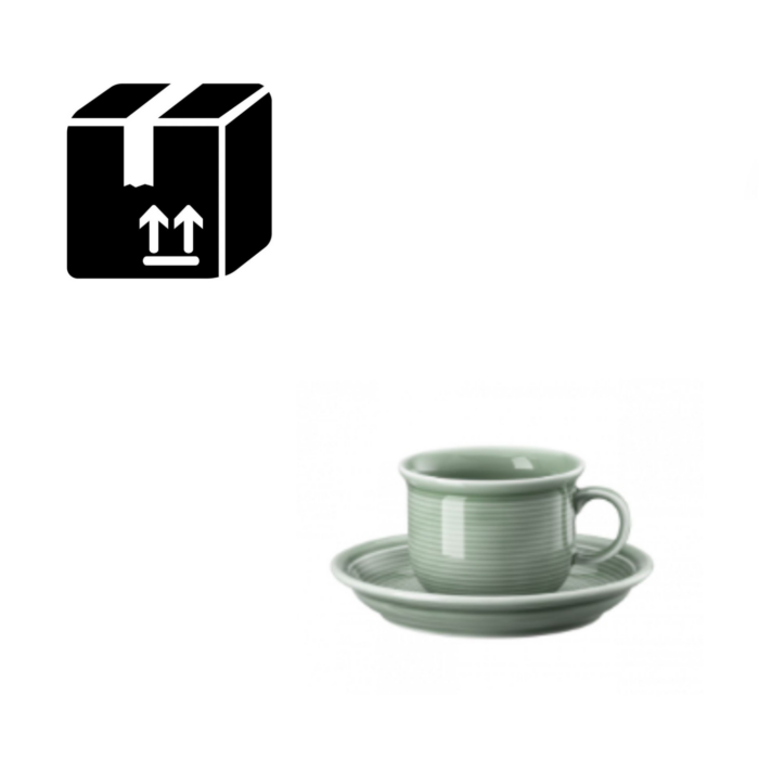 Thomas TREND COLOUR Kit 6 tazzine caffè con piattino - moss green