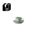 Thomas TREND COLOUR Kit 6 tazzine espresso con piattino - moss green
