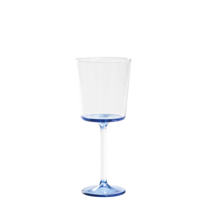 Zafferano Tableware DISCOBOLO Kit 4 calici 46,5cl - trasparente/bluino