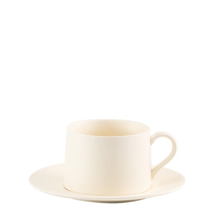 Zafferano Tableware LEVANTE tazza thè/colazione 43,5cl con piattino - avorio