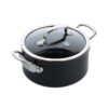 Greenpan BARCELONA PRO Casseruola 20cm con coperchio in vetro - black