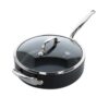 Greenpan BARCELONA PRO Padella alta 28cm con coperchio in vetro - black
