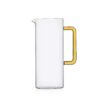 Ichendorf TUBE Brocca trasparente con manico giallo 120cl