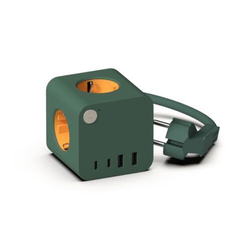 Kreafunk AMPIE WIRED Multipresa con filo - nordic green