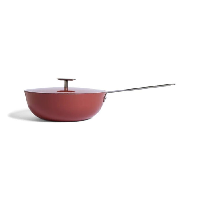 Moneta 151 Wok con coperchio 24cm - rosso