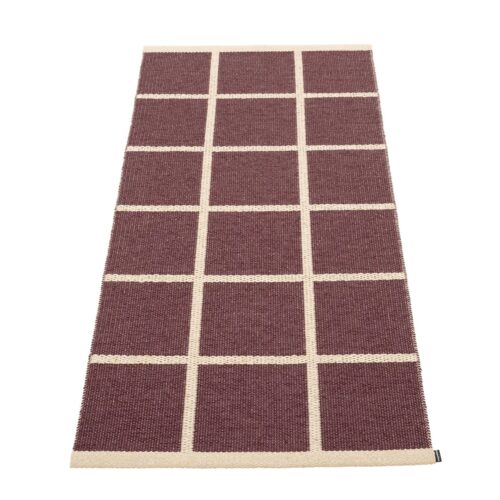 Pappelina CRISS Tappeto POP Burgundy/Cream/Piglet Edge