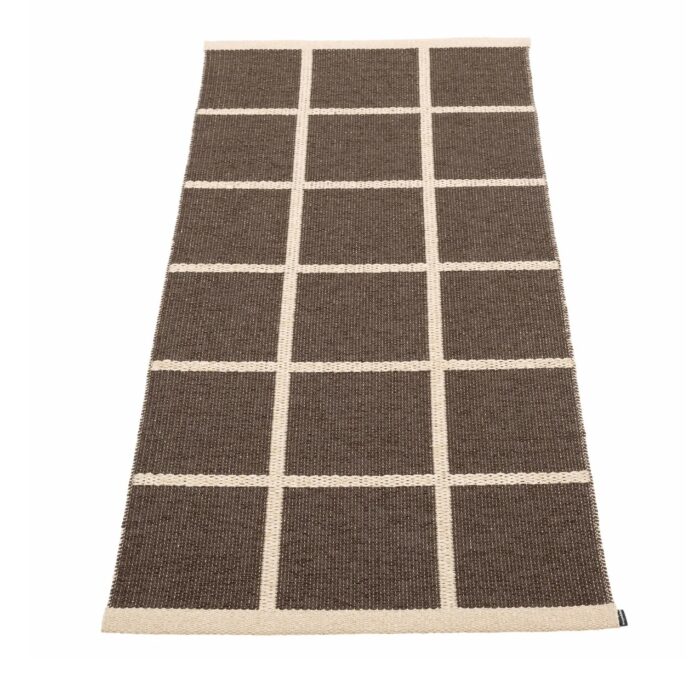 Pappelina CRISS Tappeto POP Dark Brown/Cream/Sage Edge