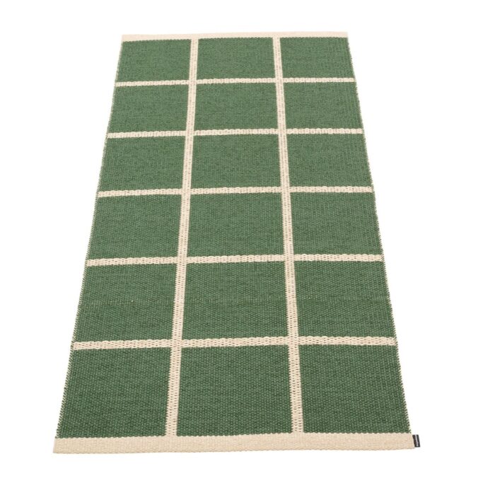 Pappelina CRISS Tappetto POP Misty Mint/Vanilla/Leaf Edge