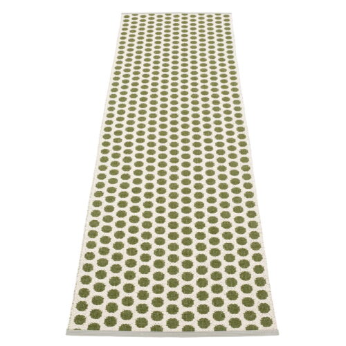 Pappelina NOA Tappeto Dark Olive/Vanilla/W Grey stripe