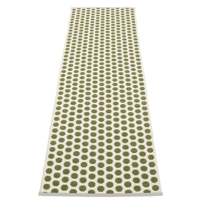 Pappelina NOA Tappeto Dark Olive/Vanilla/W Grey stripe