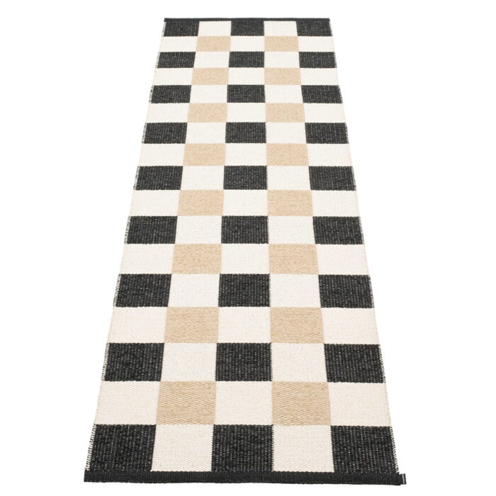 Pappelina PIX Tappeto Black/Vanilla/Beige