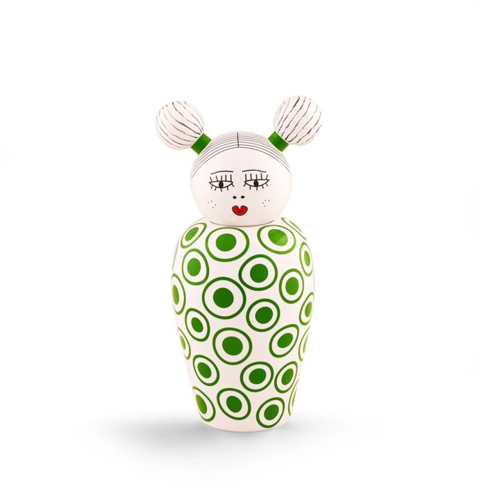 Seletti CANOPIE LE CANOPIE-IZUMI Vaso in dolomite con coperchio - bianco/verde
