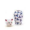 Seletti CANOPIE LE CANOPIE-ZOÉ Vaso in dolomite con coperchio - bianco/blu