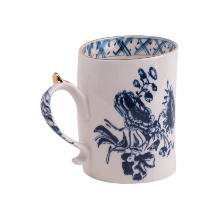 Seletti DIESEL CLASSIC ON ACID" - ACID ROSES Tazza in porcellana - bianco/blu/oro