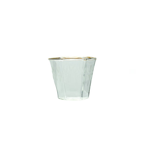 Seletti DIESEL CLASSIC ON ACID - BURANO Bicchiere in vetro - trasparente/oro